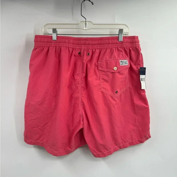 Polo Ralph Lauren Mini Pony Pink Mesh Lined Swim Trunks Short Shorts Men XXL NEW - Picture 6 of 13
